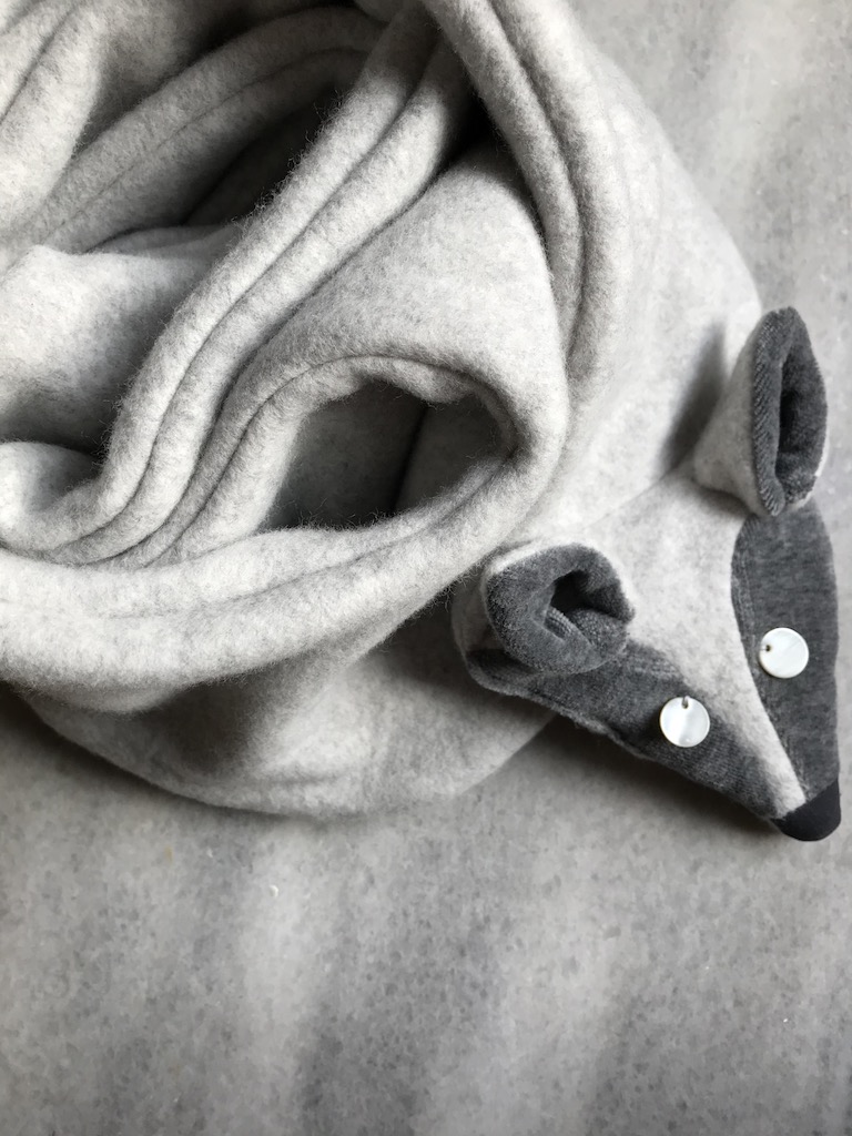 Animal Scarf for Women - Arctic Fox - Wrapped